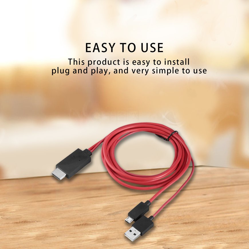 Dây Cáp Chuyển Đổi MHL Micro USB Sang HDMI 11 Pin Cho Galaxy S1-4 Note1-4