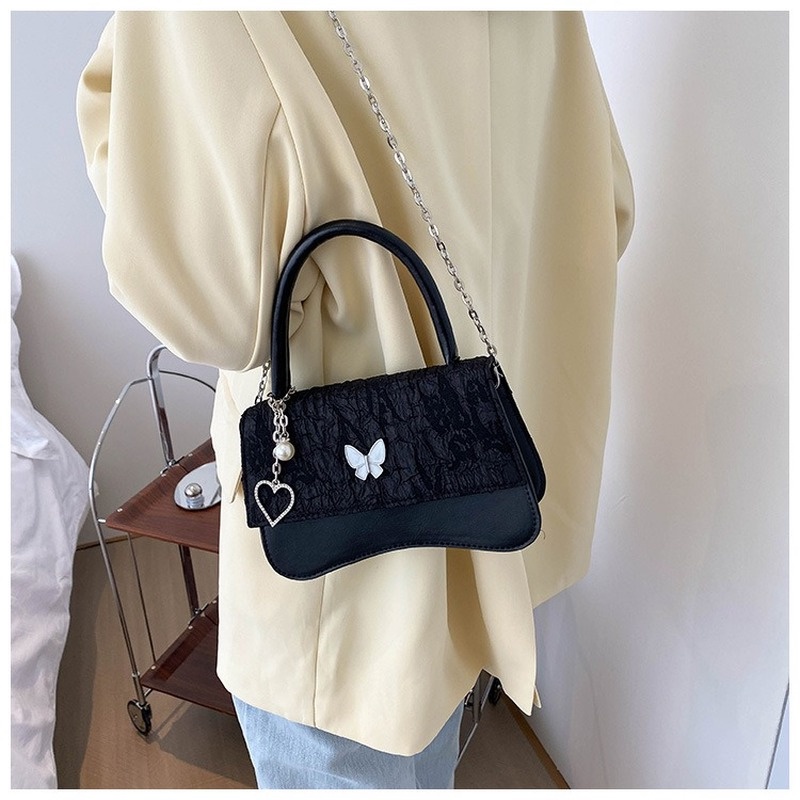 Túi Đeo Chéo Hình Vuông Nhỏ Họa Tiết Bướm / Trái Tim Thời Trang Mới 2022 Gylb1339