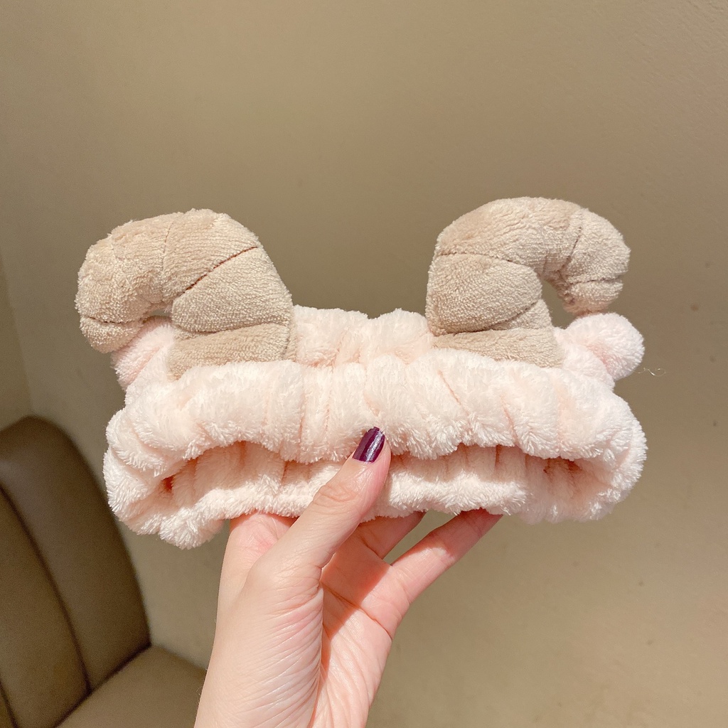 Băng đô rửa mặt hình sừng hươu nhiều màu - Mely T1-59