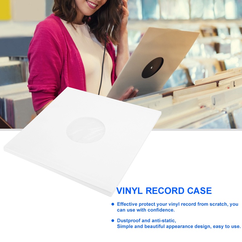 Set 20 túi đựng bảo vệ đĩa than chống tĩnh điện 12 inch