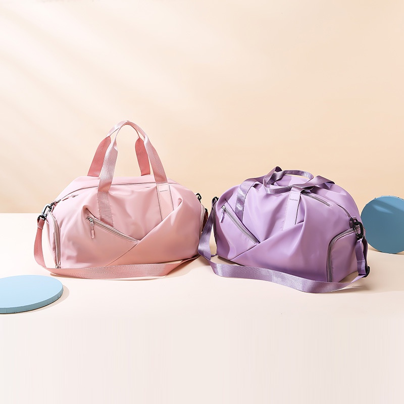 IELGY Túi Đeo Vai Màu Trơn Có Phân Ngăn Khô Và Ướt Tiện Dụng Cho Nữ