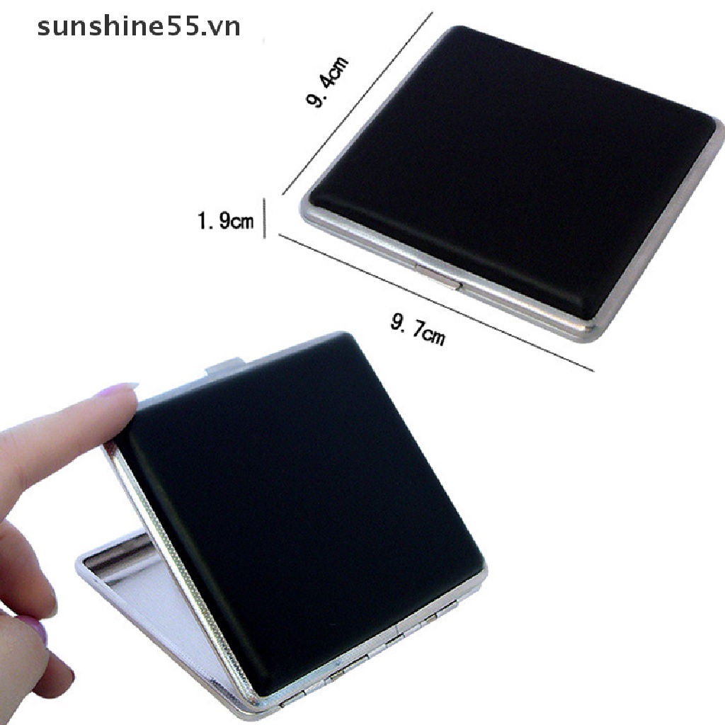Hộp đựng thuốc lá bằng da & hợp kim cổ điển