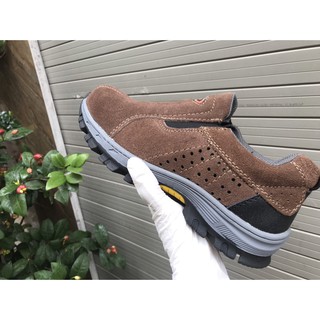 Giầy Bảo Hộ Lao Động Kiểu Dáng Thể Thao Chất Liệu Da Lộn Thoáng Khí Chống Đinh, Chống Va Đập