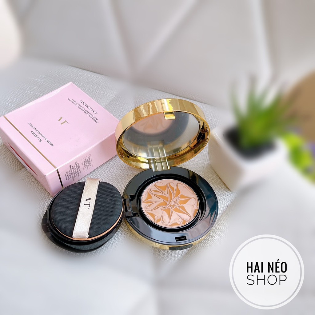 Phấn nền dạng kem tươi chứa collagen chống lão hóa da VT Collagen Pact SPF50+/PA+++ (em này do BTS Hàn Quốc làm đại diện