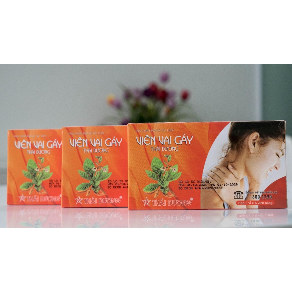 Viên vai gáy Sao Thái Dương hỗ trợ đau mỏi vay gáy rất hiệu quả