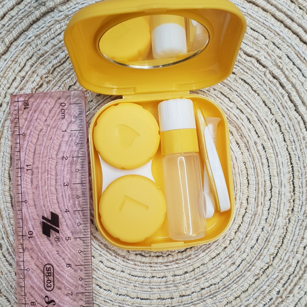 Set MINI khay đựng + dụng cụ đeo kính áp tròng giá rẻ Trái cây nhiệt đới, Ann 365 lens