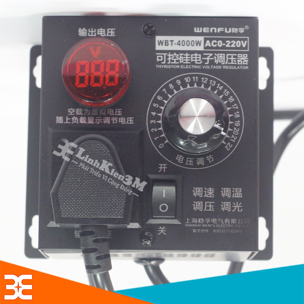Bộ Điều Khiển Tốc Độ Động Cơ 220VAC BTA - 4KW Độ Bền Cao
