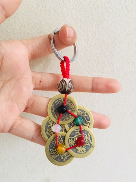 Móc khóa xâu Tiền xu Ngũ đế