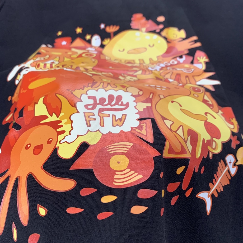 Áo Thun Tay Lỡ HY Korea In Hình Mực Jelly 138.