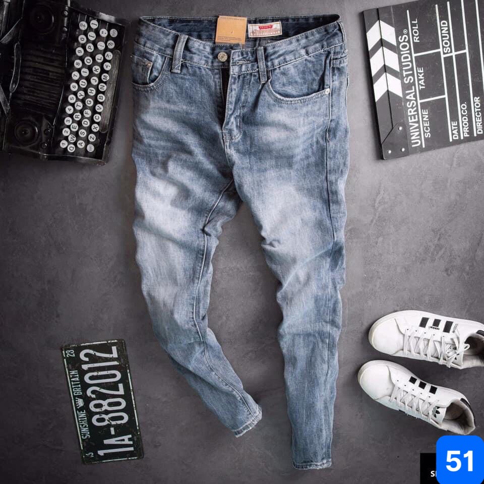 Quần Jean Nam Chất Bò Cao Cấp 💯𝐅𝐑𝐄𝐄 𝐒𝐇𝐈𝐏💯 Quần Bò Ống Côn Phong Cách Co giãn GH10 | BigBuy360 - bigbuy360.vn