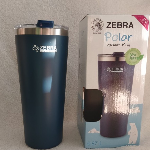 Ly giữ nhiệt Zebra Thái Lan Cao Cấp 580ml - 112701 có quai xách tiện lợi