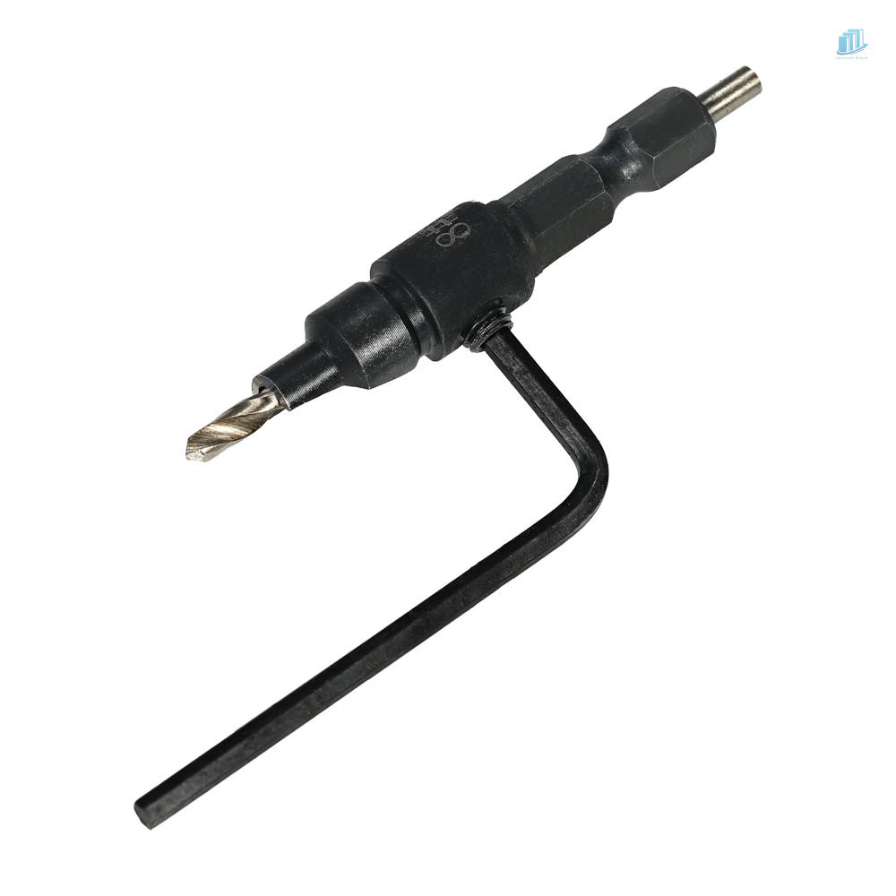 Bộ 5 Mũi Khoan HSS Đầu Lục Giác 1 / 4 inch Chuyên Dụng Cho Chế Biến Gỗ