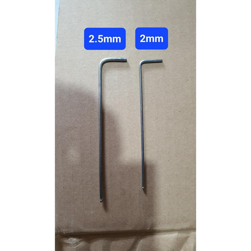 Cây lục giác bi 2mm/2,5mm dùng vặn ốc vòi chén. vòi hồ, củ sen