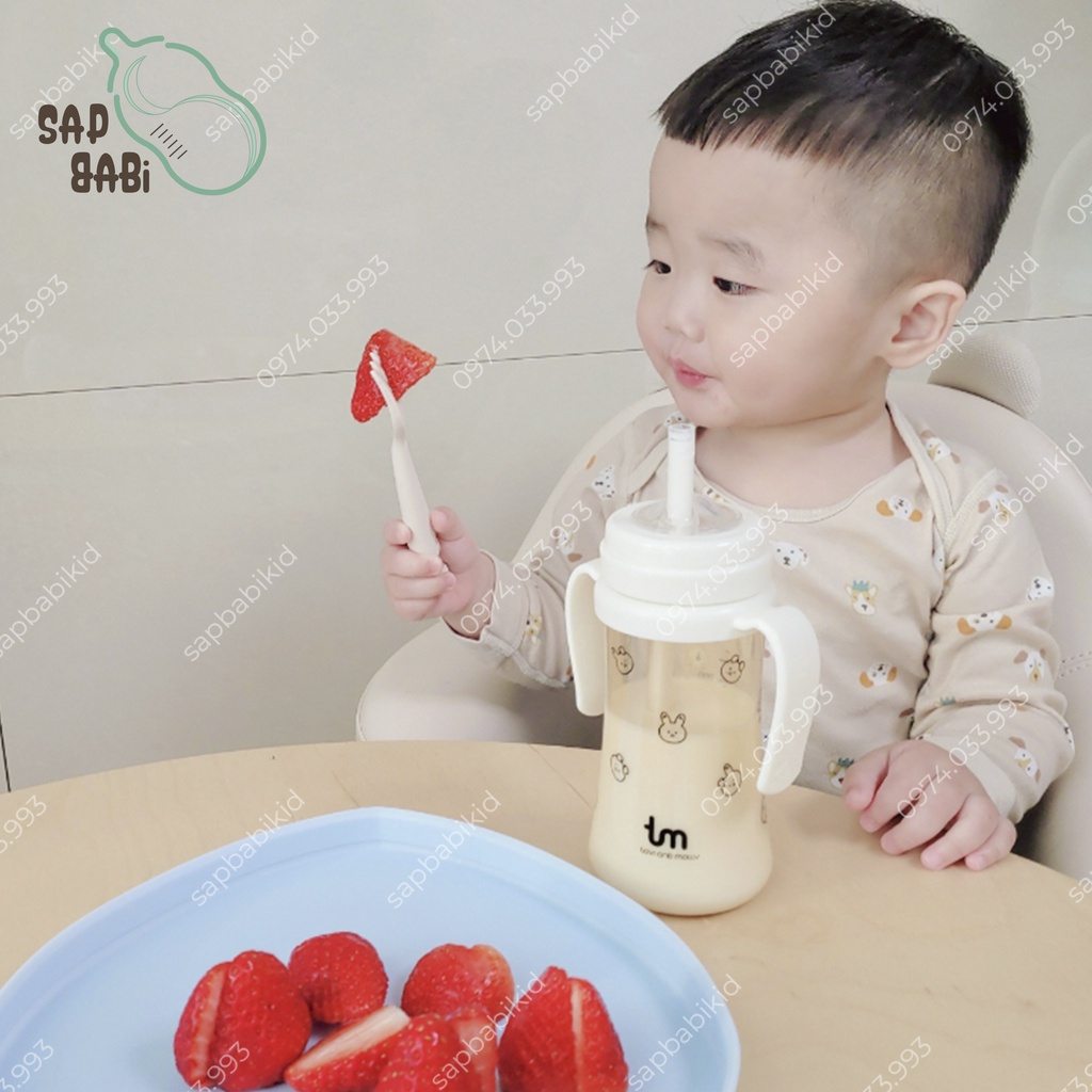 Bình sữa ống hút Tovi and Molly, Bình Thỏ ống hút 180ml/280ml Hàn Quốc - Chính hãng