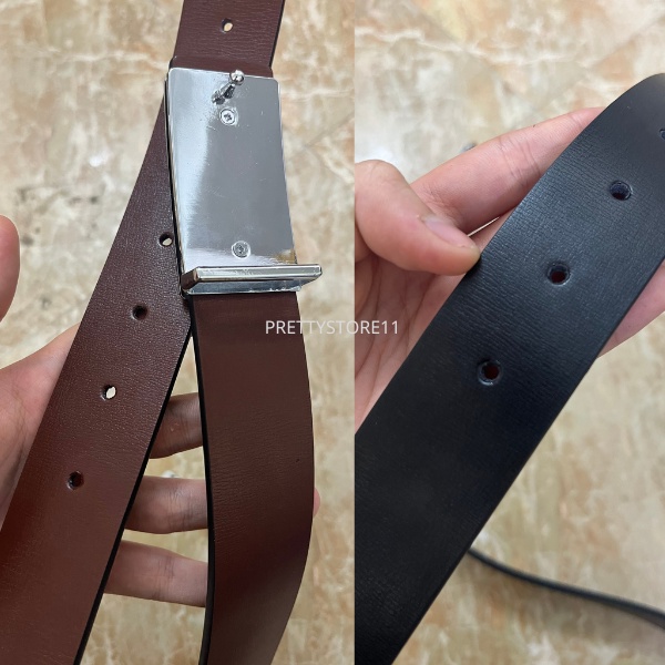 Thắt lưng nam da Pu cao cấp, dây nịt nam mặt trơn thiết kế khóa đinh phong cách thời trang Hàn Quốc trẻ trung