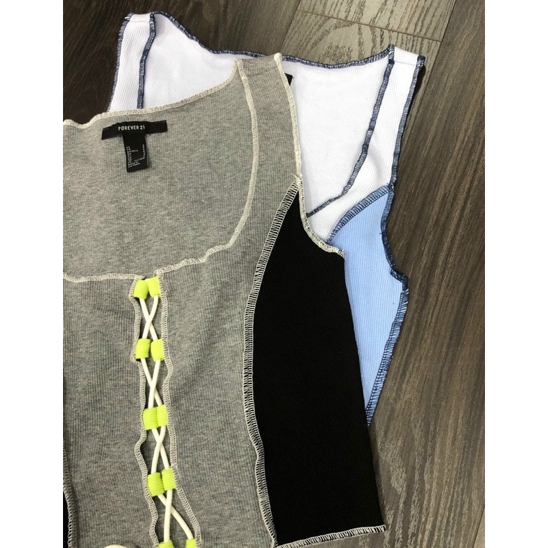 Croptop Phối Màu F.21 VNXK