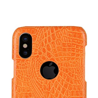 Ốp lưng họa tiết da cá sấu cứng cáp dùng cho IPhone X