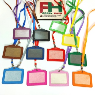 10 dây đeo thẻ giọt lệ và bao đựng thẻ da loại ngang chất lượng cao đủ màu