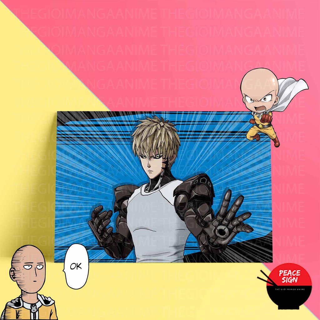 (50 mẫu) Tấm Postcard giấy 260gsm cao cấp ONE PUNCH MAN anime chibi ảnh đẹp nhiều mẫu