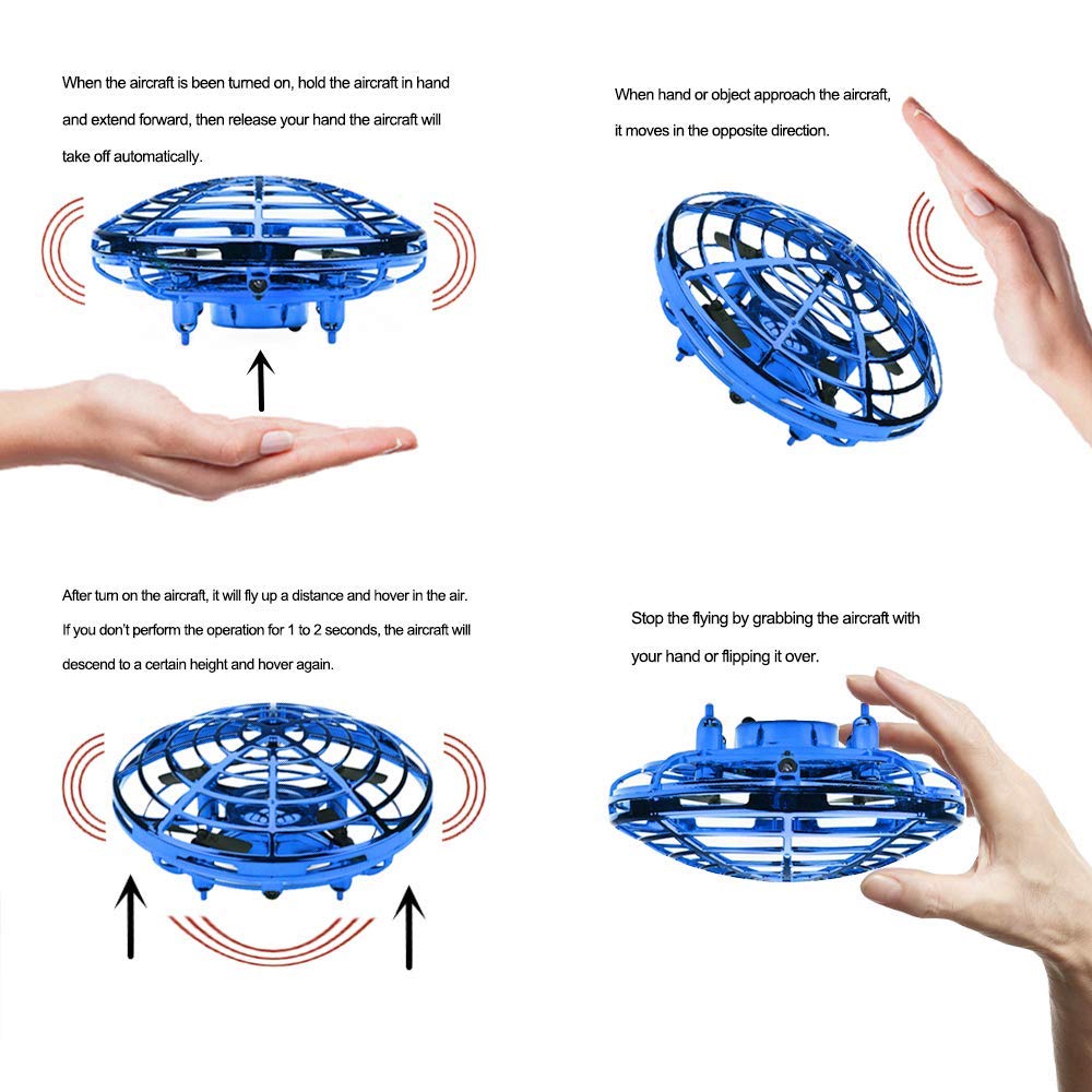 Máy bay trực thăng siêu nhỏ UFO bốn cánh quạt điều khiển từ xa cảm biến hồng ngoại chất lượng cao