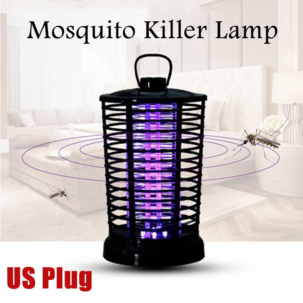 Đèn LED UV Bẫy Diệt Muỗi Nhỏ Gọn Màu Đen Tiện Dụng