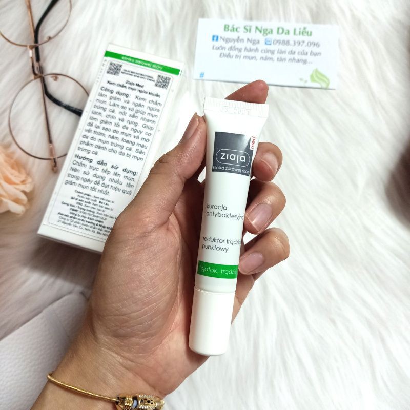 ✅ Kem Chấm Mụn Ngừa Khuẩn Ziaja Med ANTIBACTERIAL REDUCING ACNE SPOT