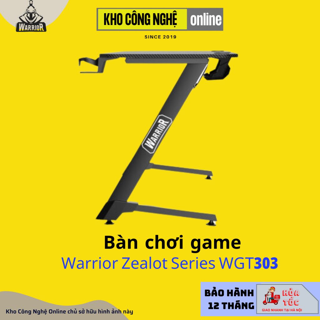 Bàn chơi game WARRIOR Zealot Series WGT303 (Hàng chính hãng)