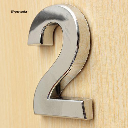 Bảng số gắn cửa từ 0-9 theo phong cách hiện đại cảnh sát