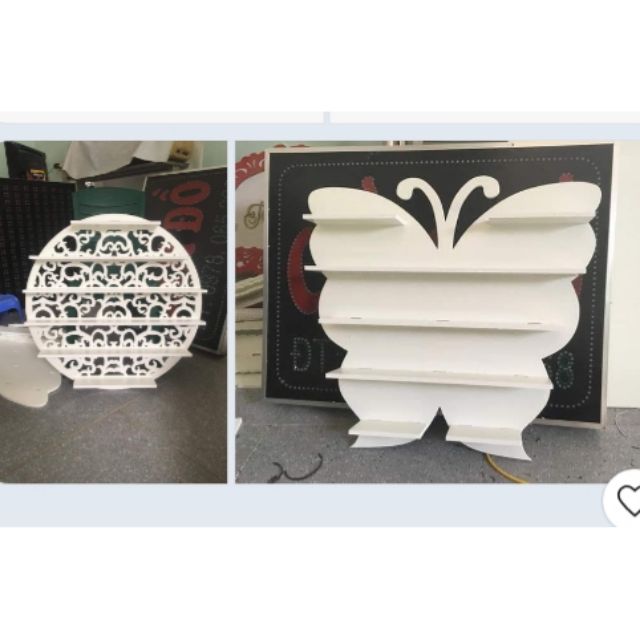 Combo kệ tròn vs kệ bướm