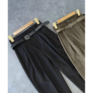 Quần Baggy Ly Nổi Kèm Đai 8002