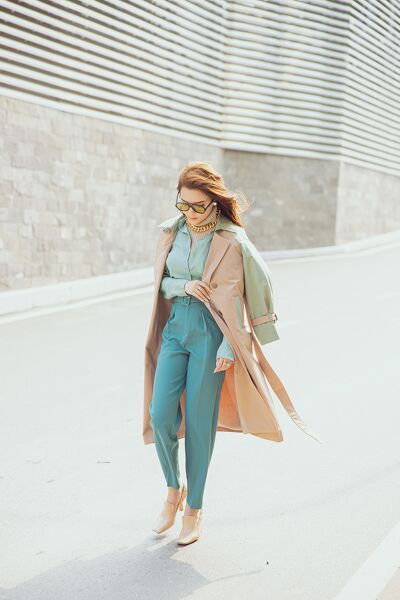 Áo măng tô phối tay phồng | BigBuy360 - bigbuy360.vn