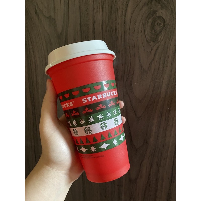 Ly Starbucks Valentine đổi màu môi khi sử dụng nước nóng - Reusable hot cup