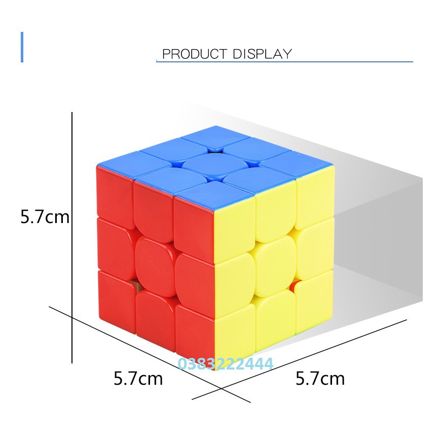 Rubik 3x3 Nam Châm kt:5.7*5.7*5.7  loại siêu trơn, siêu nhanh