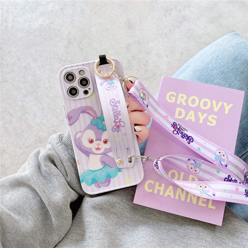 Cartton Ốp Điện Thoại tpu Silicon Mềm Có Dây Đeo Cho iphone 15 14 13 12 11 pro max 12pro 13pro 14pro 15pro 14promax 15promax xr x xs max