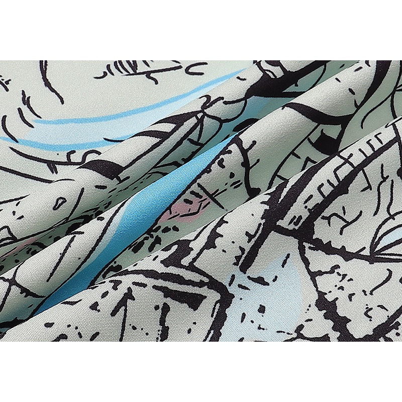 Áo Sơ Mi In Họa Tiết Graffiti Màu Sắc Phong Cách Vintage Thời Trang