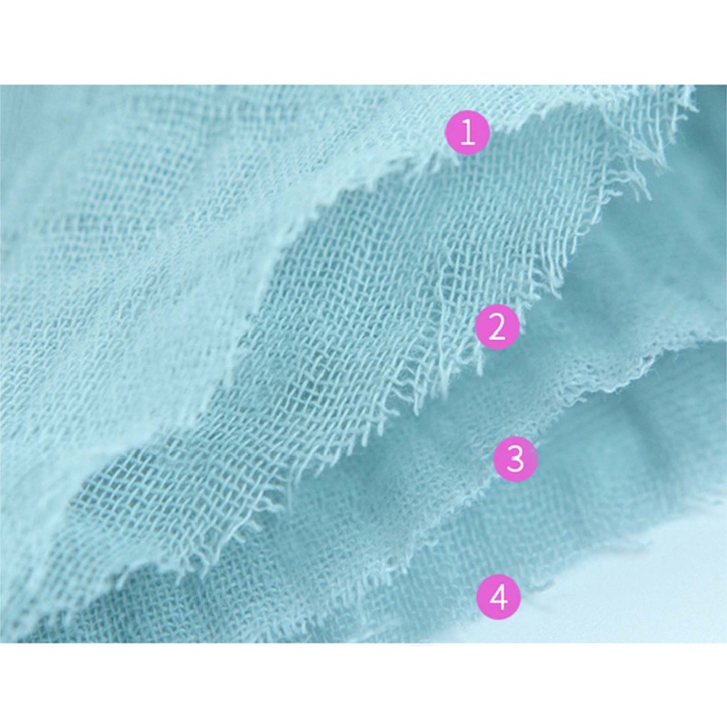 Chăn Cotton 4 Lớp Mềm Mại Màu Trơn Kích Thước 120x150cm