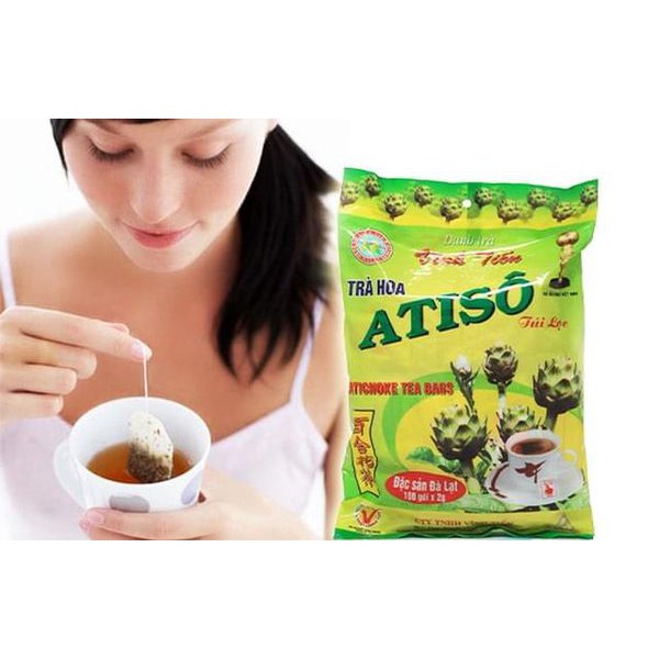 trà Atiso Vĩnh Tiến , ĐẶC SẢN ĐÀ LẠT ( gói 100 túi lọc )