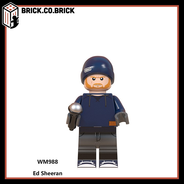 WM6093 - Đồ chơi lắp ráp minifigure nhân vật ca sĩ Ed Sheeran