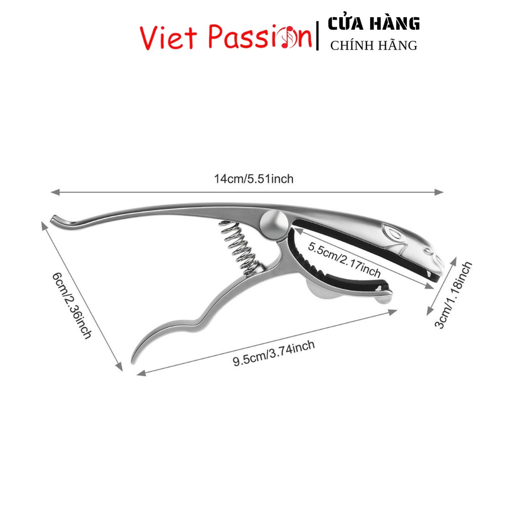 Capo guitar acoustic Con Báo cao cấp dành cho đàn guitar dây sắt vietpassion