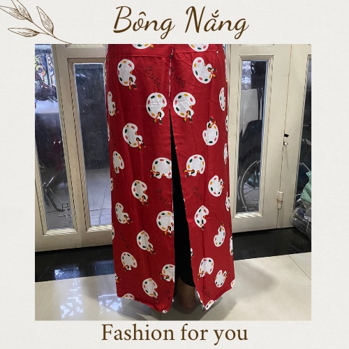 Váy chống nắng Kate dạng quây 2 lớp, 2 mặt vải đẹp hình thú và bông hoa Bông Nắng Store