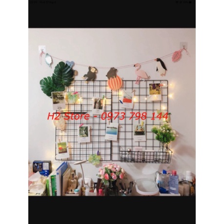 Giỏ (rổ) lưới thép treo đồ size to, decor, chụp ảnh sản phẩm siêu hot
