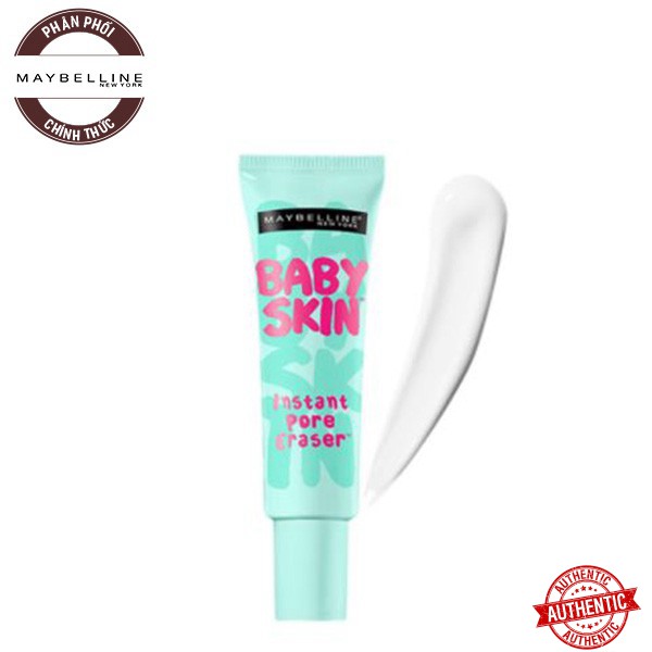 [Mã giảm giá Mỹ phẩm chính hãng] Kem Lót Làm Mịn Da, Che Khuyết Điểm, Se Khít Lỗ Chân Lông Maybelline Baby Skin