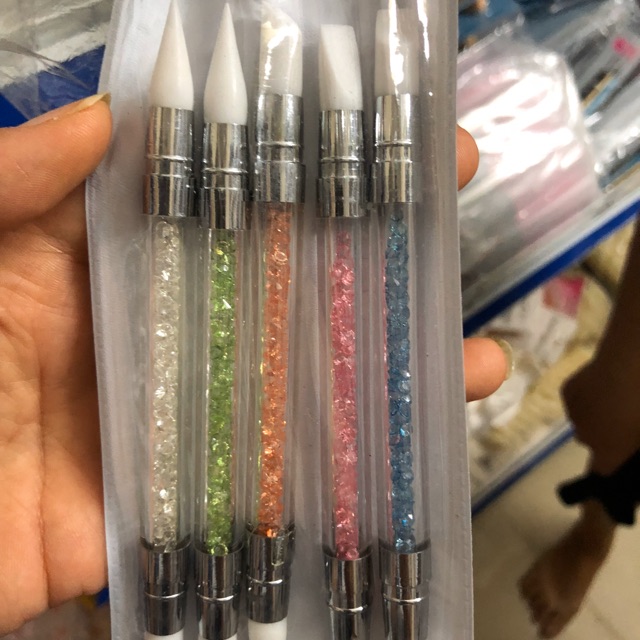 Set  cọ silicon 5 cây nặn hoa búp bê