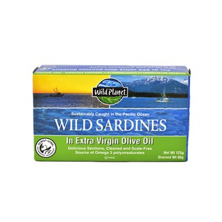 Cá Mòi Ngâm Dầu Oliu hiệu Wild Planet hộp 125g