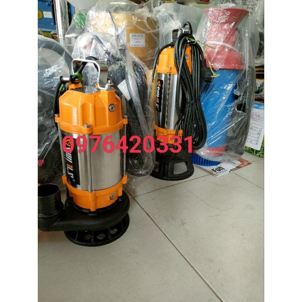 Máy Bơm Bùn,Nước Thải Có Dao Cắt Rác. Máy Bơm Tõm Thả Chìm