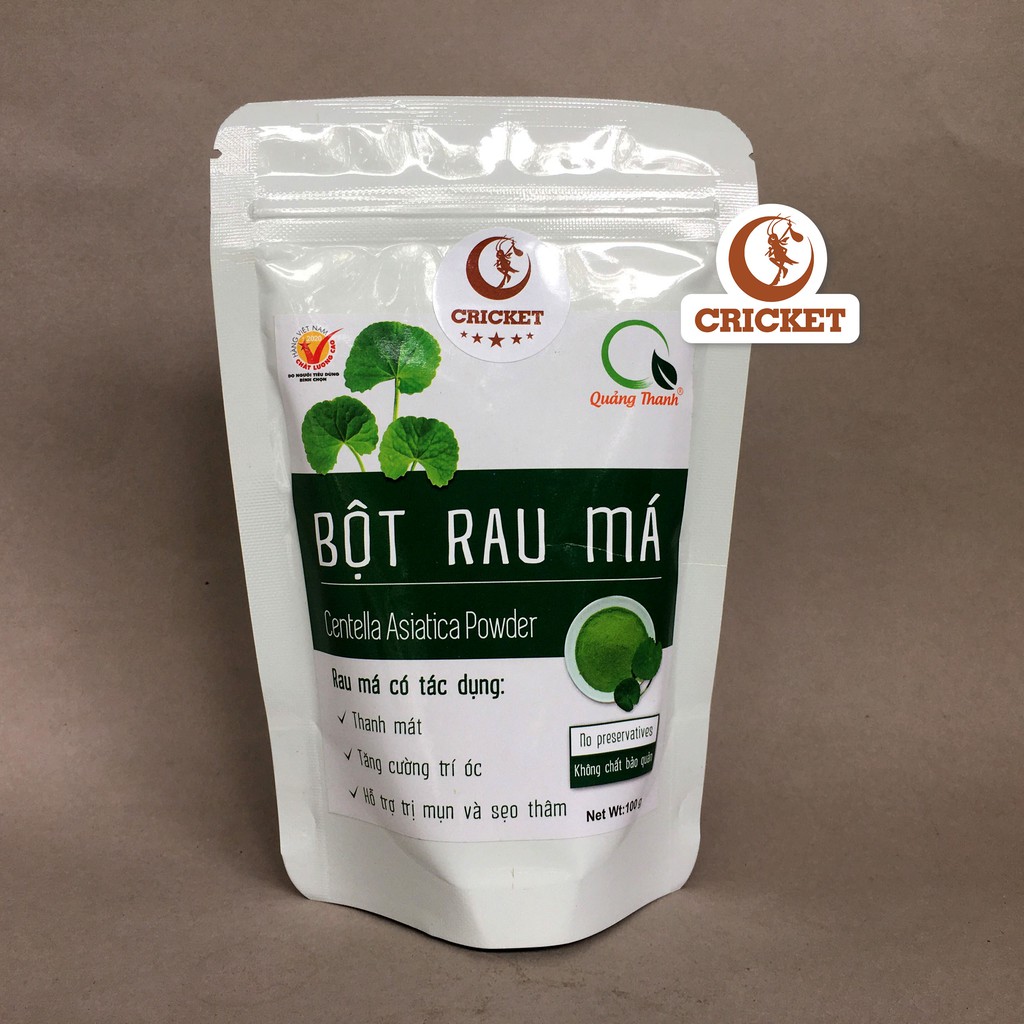BỘT RAU MÁ SẤY LẠNH QUẢNG THANH NGUYÊN CHẤT (100g) HẾT MỤN, THANH MÁT CƠ THỂ, LÀM ĐẸP DA, TRĂNG DA, DETOX | BigBuy360 - bigbuy360.vn