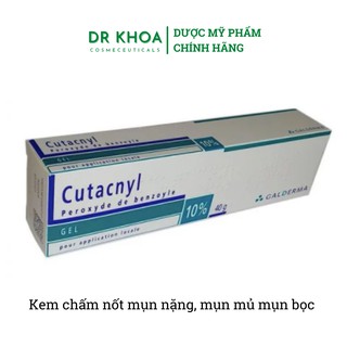 [CHÍNH HÃNG GIÁ SĨ FREESHIP] Kem hỗ trợ giảm mụn Cutacnyl 10% 40g - GALDERMA chính hãng (Pháp)