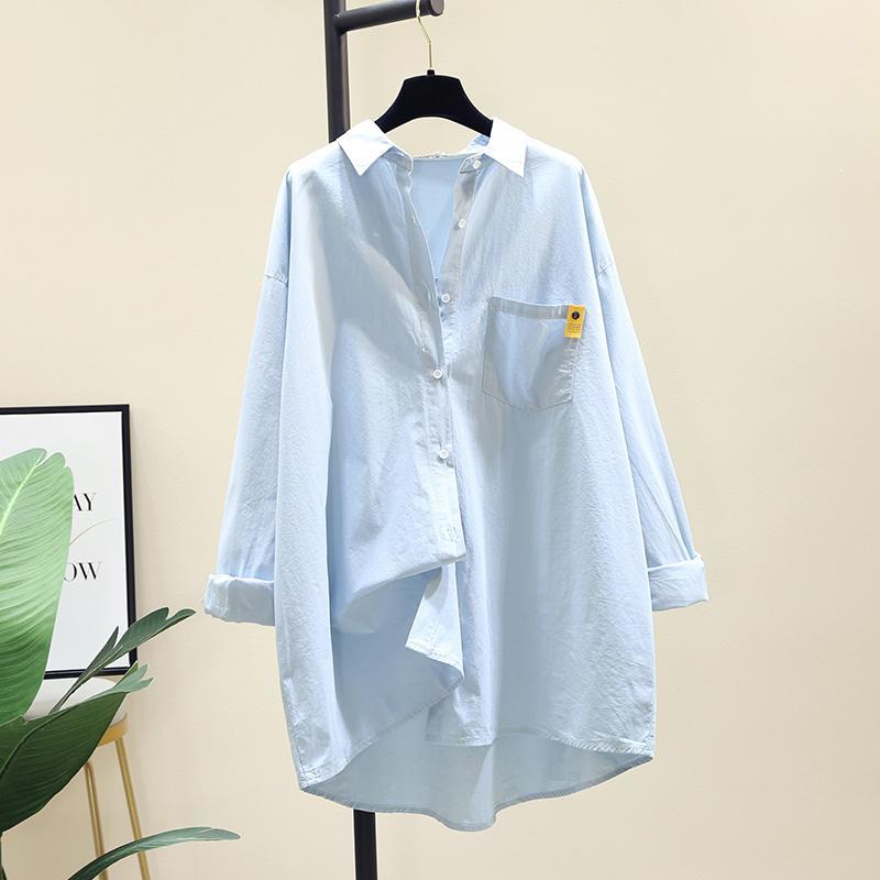 Áo Sơ Mi Cotton Dáng Rộng Phong Cách Hàn Quốc 2021 Cho Nữ | BigBuy360 - bigbuy360.vn