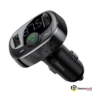 Baseus -BaseusMall VN Bộ tẩu sạc đa năng trên xe hơi Baseus S09A T-Typed Wireless MP3 Car Charger