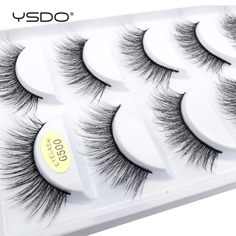 Set 5 Cặp Lông Mi Giả 3D Dài Cong Mềm Có Thể Tái Sử Dụng